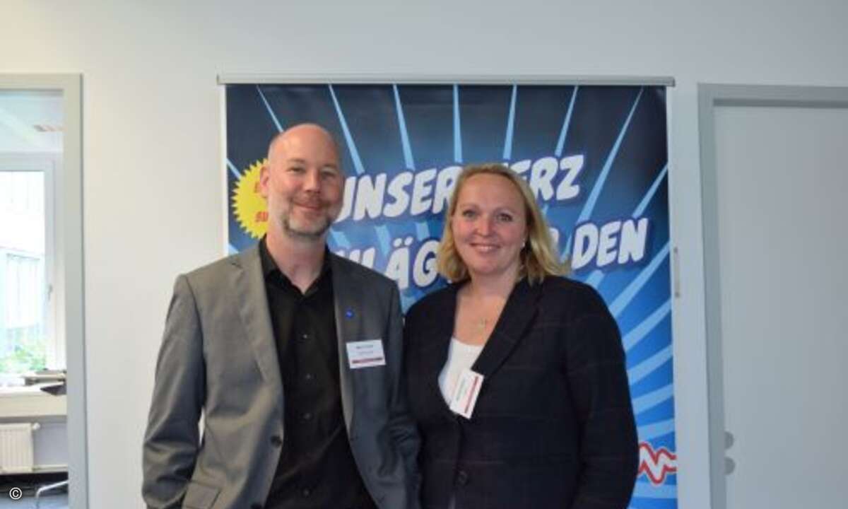 Marc Fischer (Ebertlang) und Nicola Green (Datto) arbeiten nicht nur beim Solution Day eng zusammen (Foto: CRN)