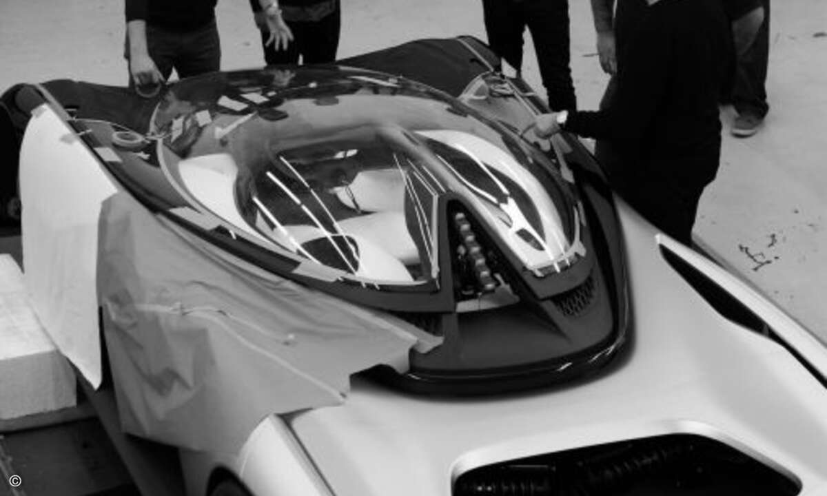 Im Frühjahr 2016 war der erste Prototyp dann fast fertig (Foto: Faraday Future)