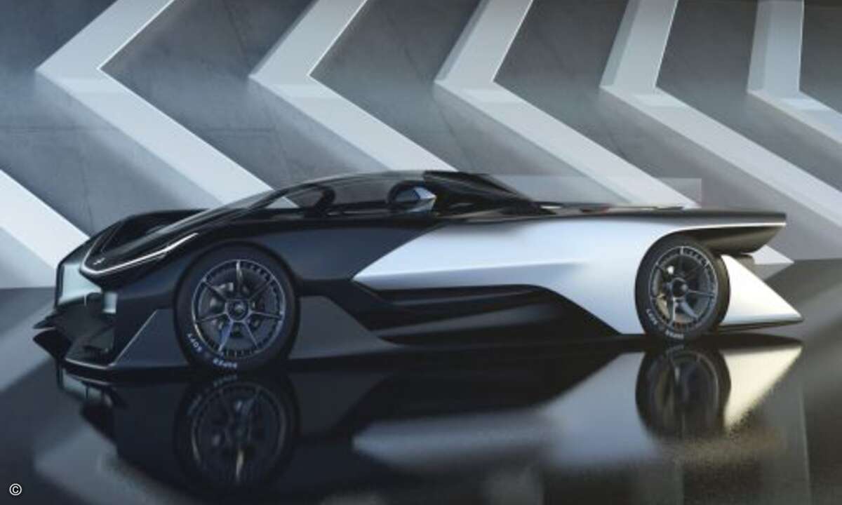 Jetzt ist der FZERO 01 geboren... (Foto: Faraday Future)