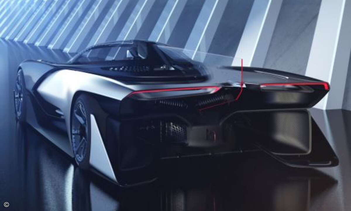 ... eine Mischung aus Dynamik und Kraft... (Foto: Faraday Future)
