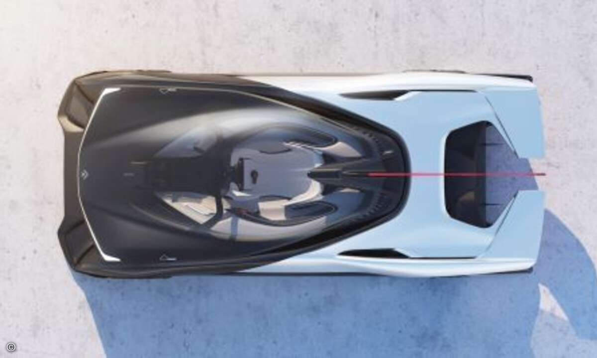 ...zeigen die Draufsicht... (Foto: Faraday Future)