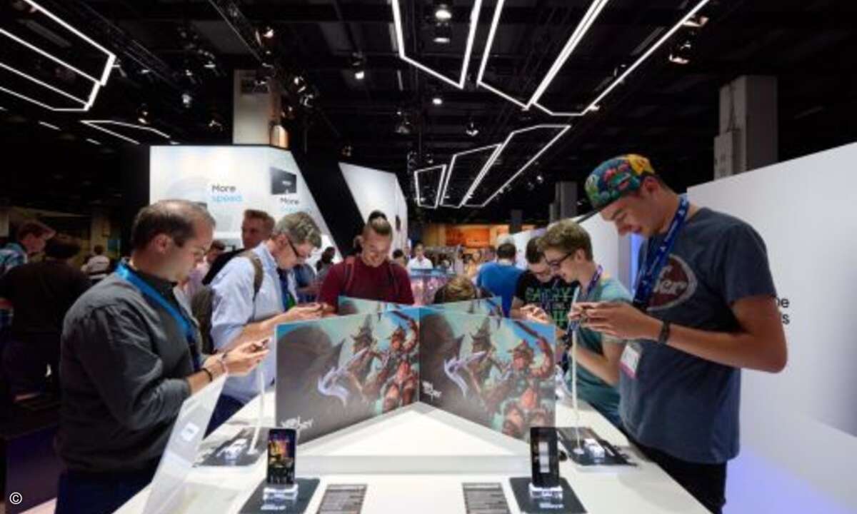 Am Samsung-Stand können Gamer erleben, wie die Vulkan API ein flüssiges Spielerlebnis ermöglicht (Bild: Samsung)