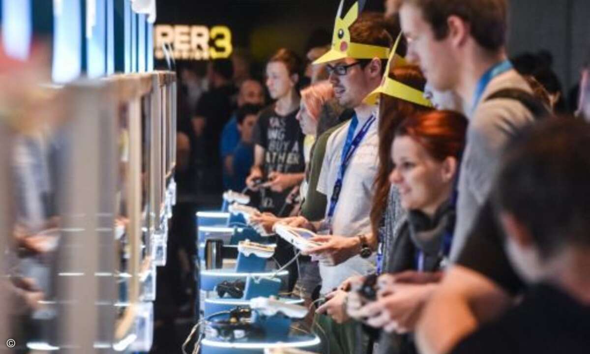 Der Stand von Pokemon Go-Entwickler Nintendo ist ein beliebtes Anlaufziel (Bild: Gamescom)