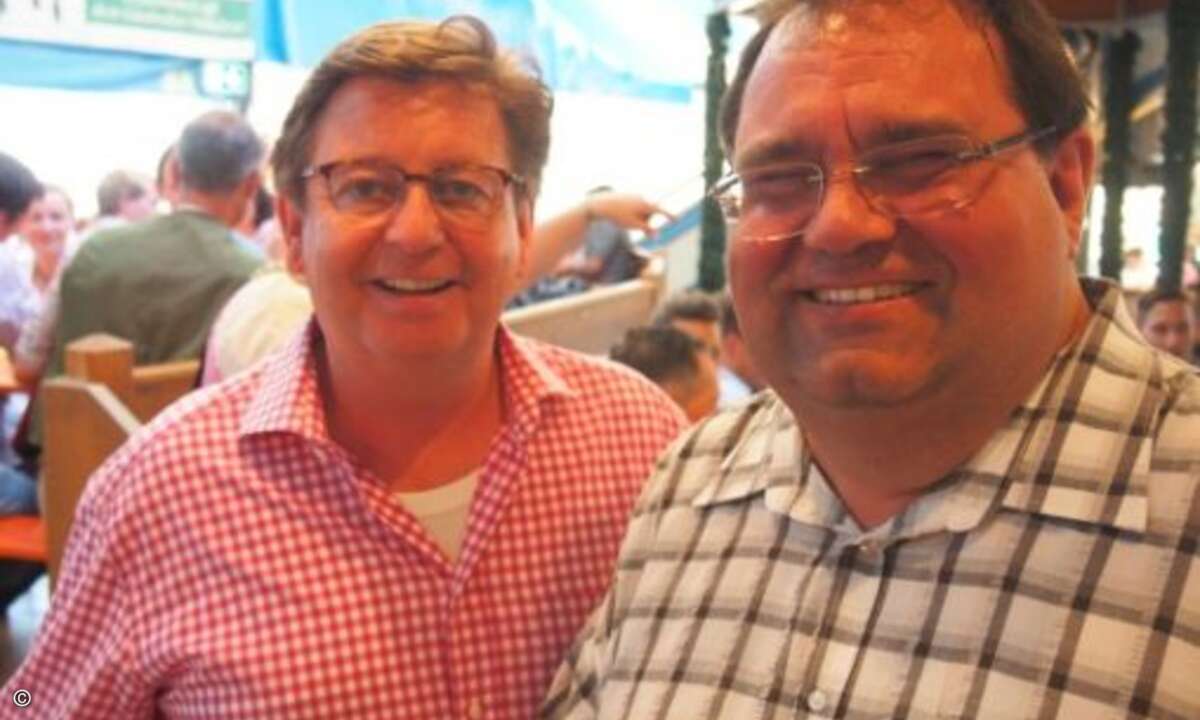 Arno Alberty von Also (links) mit Michael Schickram (Schickram IT und Also Network-Beirat) (Bild: CRN)