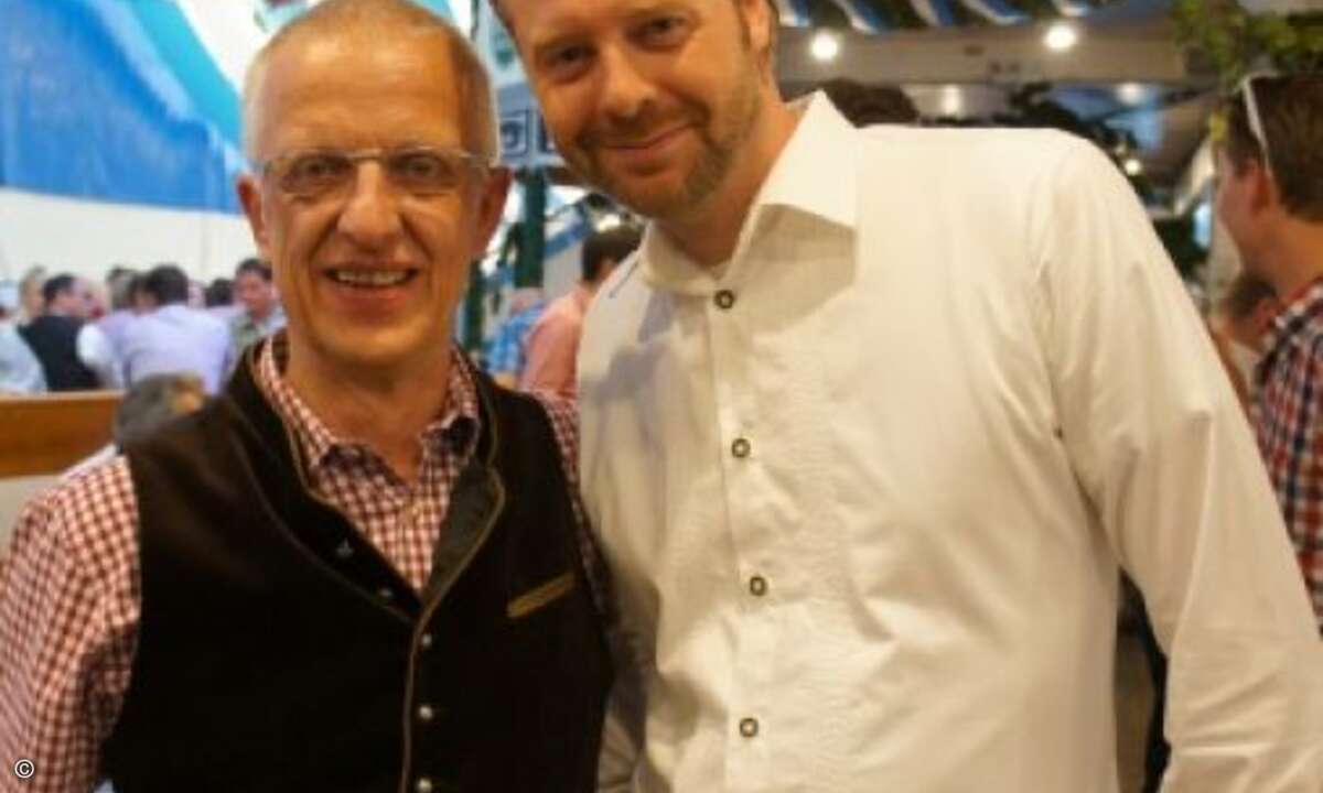 Das Straubinger Also-Urgestein Ulrich Rohrmeier mit Tim Netzband (Also) (Bild CRN)