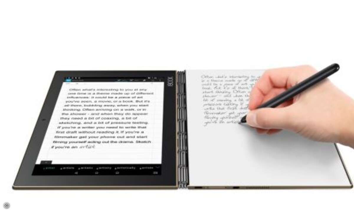 Lenovos neues »Yoga Book« definiert den Formfaktor Tablet neu (Bild: Lenovo)