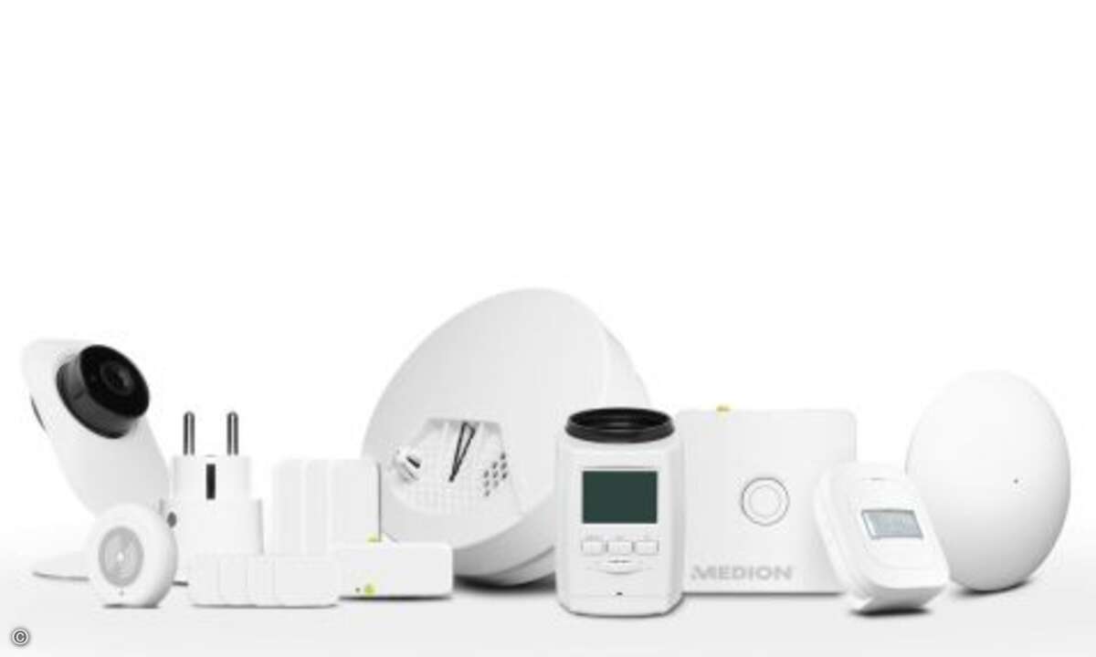 Ein Einsteiger-Kit für Smart Home zeigte Medion (Bild: Medion)