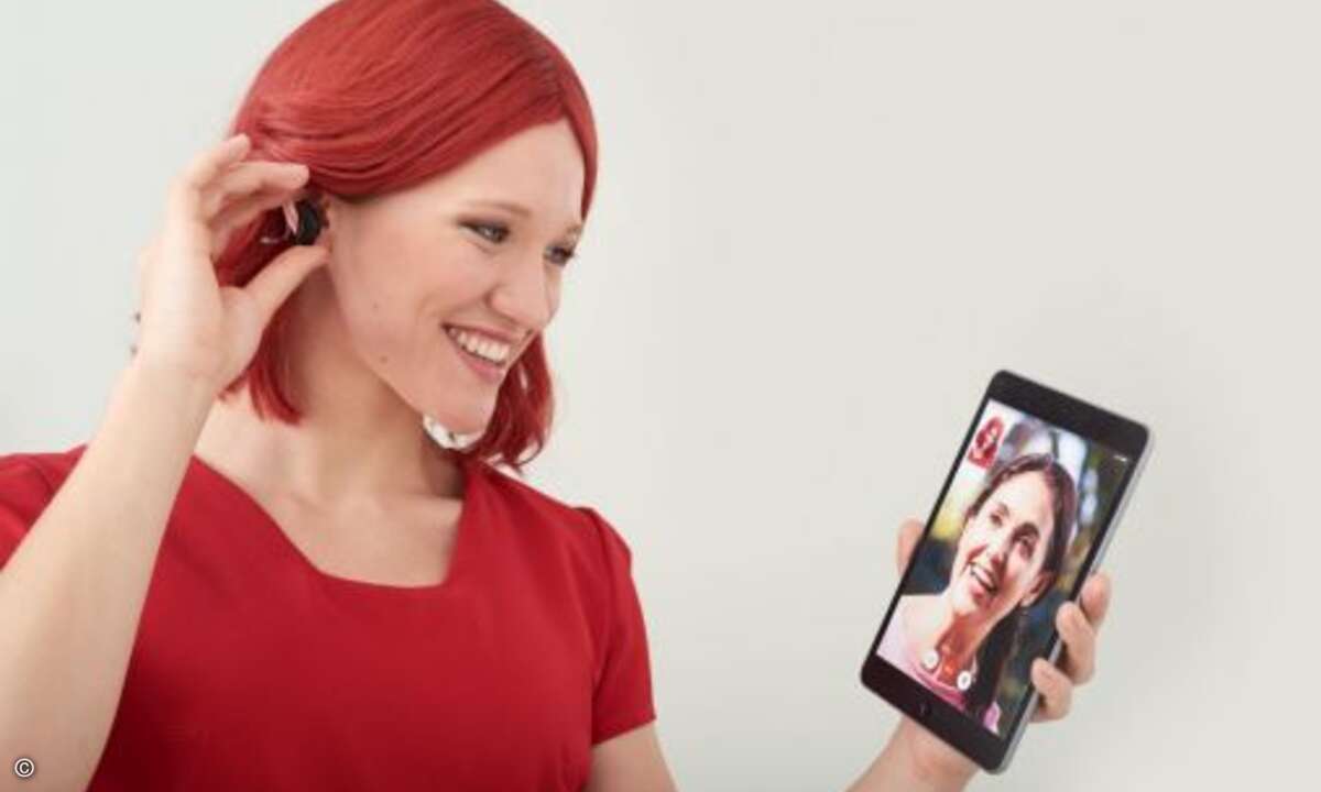 … und den »Resound Linx2« von Gn Resound ist das Gespräch mit der Freundin ein Kinderspiel (Bild: Messe Berlin)