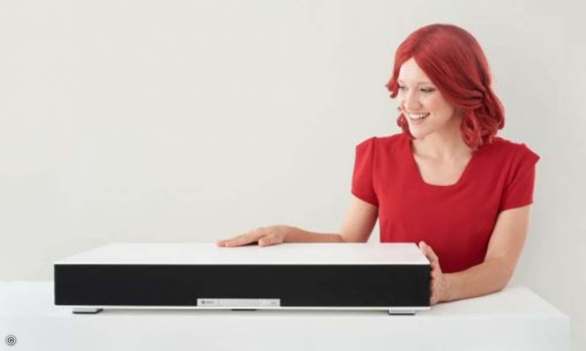 …für den passenden Sound sorgt das »Wlan-Sounddeck« von Raumfeld (Bild: Messe Berlin)