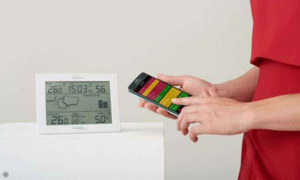 Dank der appbasierten Wetterstation »MA 10410« von technoline und ……