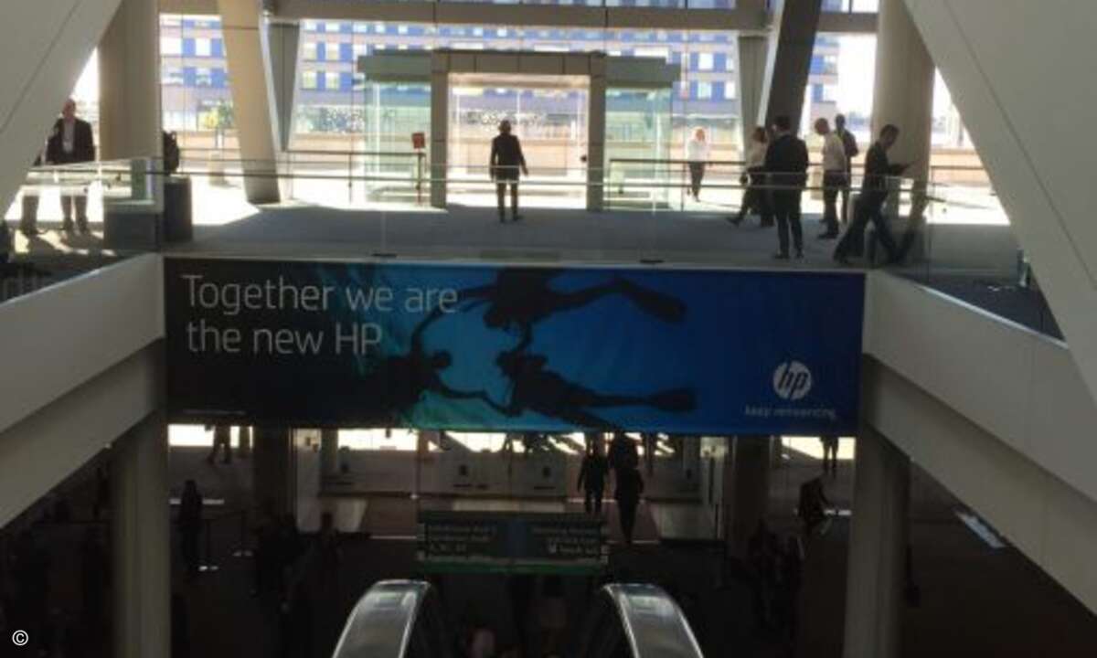 Die erste gemeinsame Partnerkonferenz von HP und HPE - hoffentlich nicht die letzte, wie viele Partner befürchten, die nicht gerne zweimal in die USA fliegen wollen (Bild: CRN)