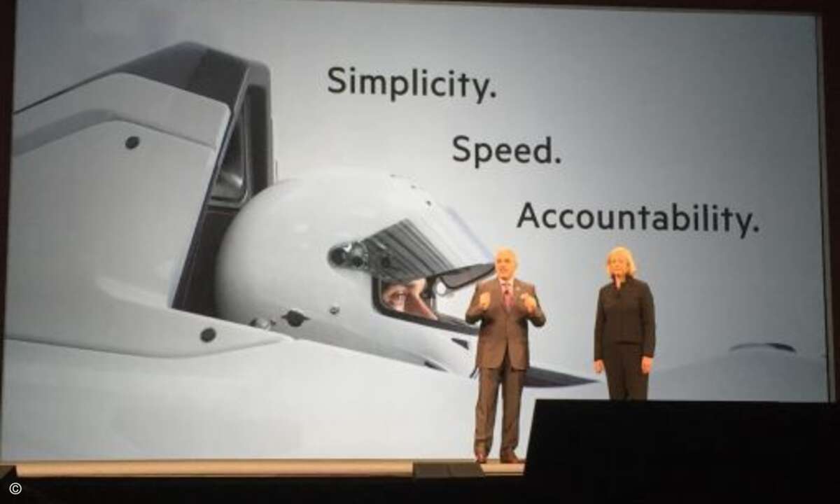HPE-Chefin Meg Whitman eröffnete den zweiten Teil der Partnerkonferenz (Bild: CRN)