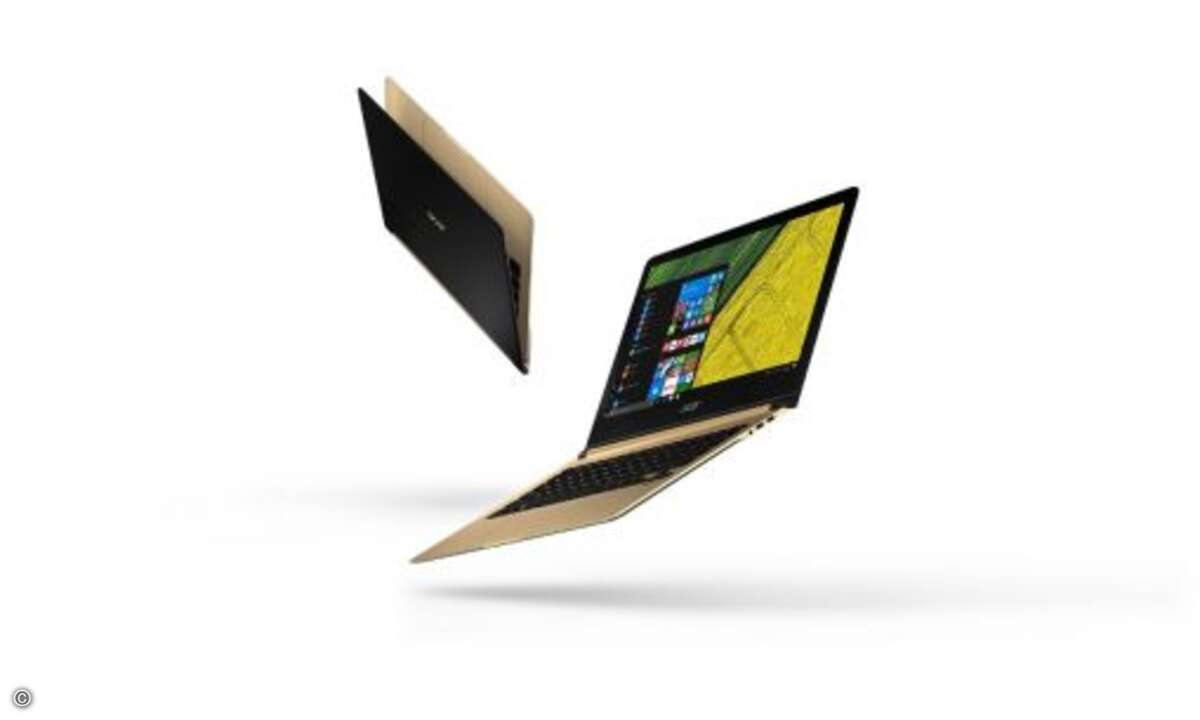 »Acer Swift 7« ist laut laut Acer das derzeit dünnste Notebook der Welt. (Bild: Acer)