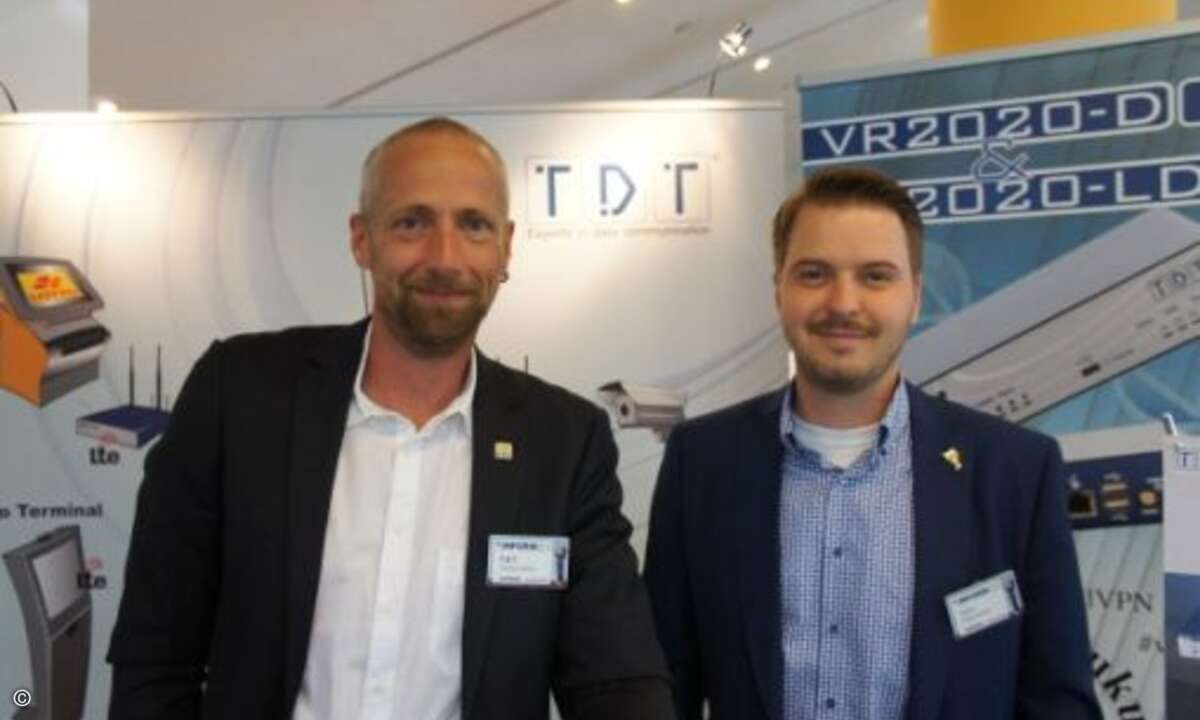 Thorsten Skotnica und Philippe Weinzierl von TDT (Bild: CRN)