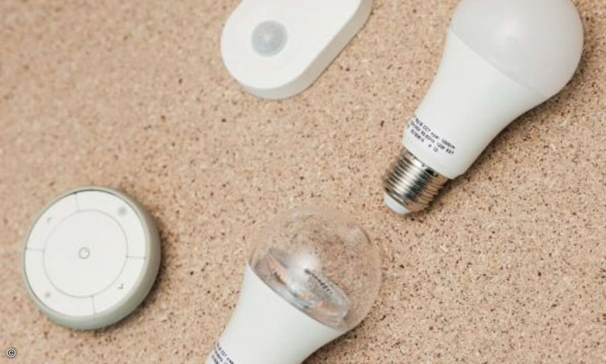Ikea bringt mit Tradfri Glühbirnen mit Fernsteuerung auf den Markt, die jede herkömmliche Lampe mit Dimmer ausstatten (Foto: Ikea)