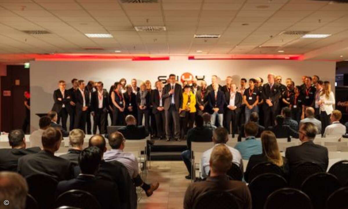 Swyx-Chef Dr. Ralf Ebbinghaus und sein Team. (Foto: Swyx)