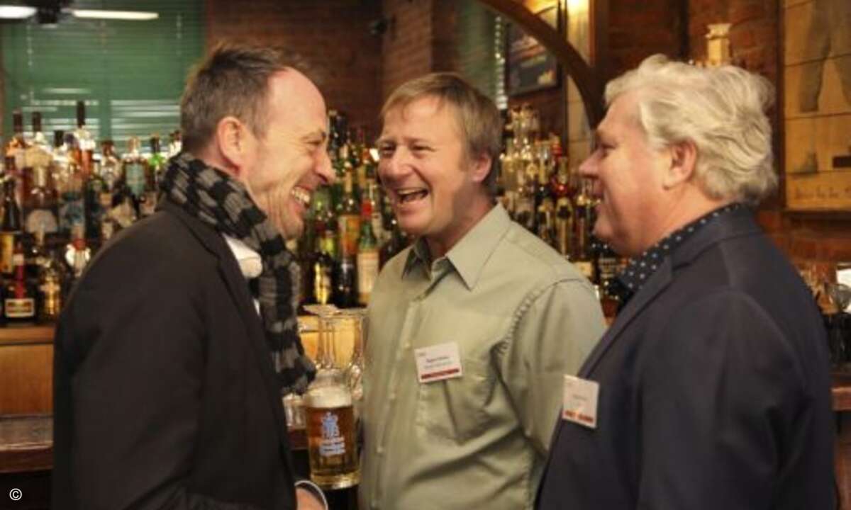Tom Knicker (Wortmann), Magnus Michael (Michael Telecom) und CRN-Chefredakteur Martin Fryba freuen sich auf eine spannende Veranstaltung (Foto: CRN)
