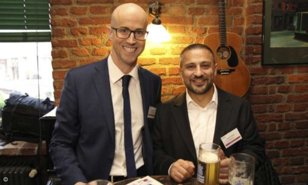 Matthäus Hose mit Ecevit Güneser von Tarox, der schon Stammgast beim Distribution Award der CRN ist (Foto: CRN)
