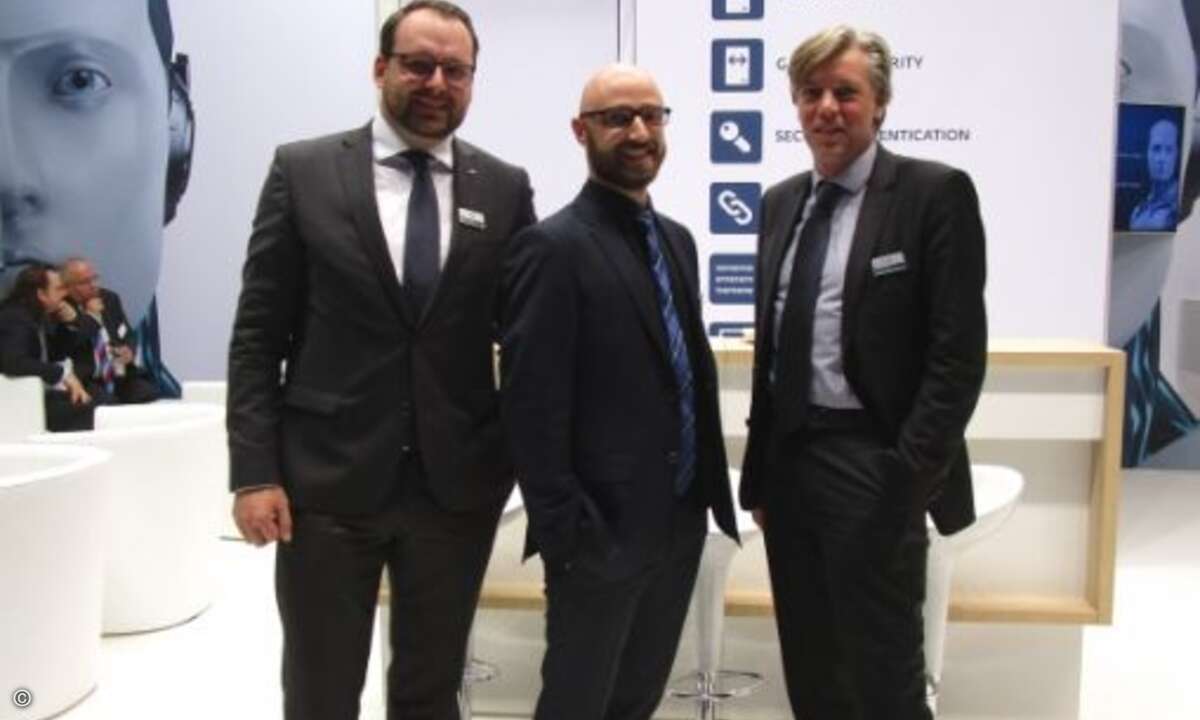 Gute Laune beim Eset-Team: Christoph Preetz, Tommy Uhlemann und Maik Wetzel (v.li.) (Foto: CRN)
