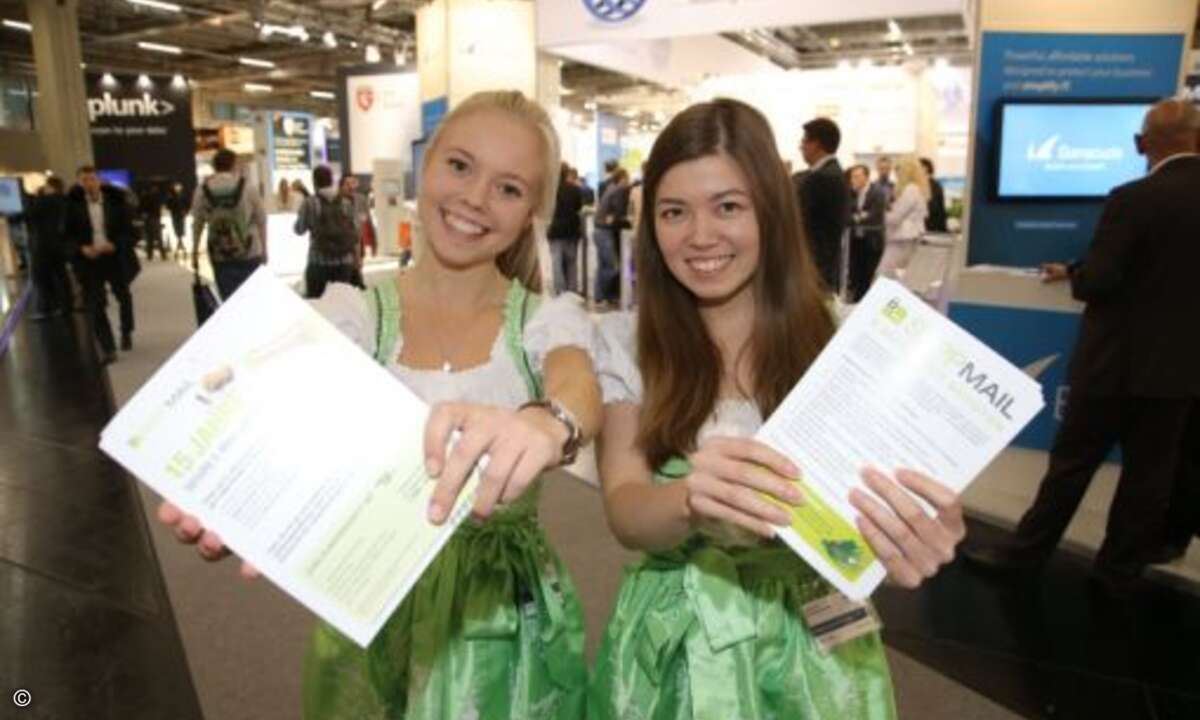 Diesen Flyer nimmt man gerne entgegen… (Foto: Frank Boxler – Nürnberg Messe)