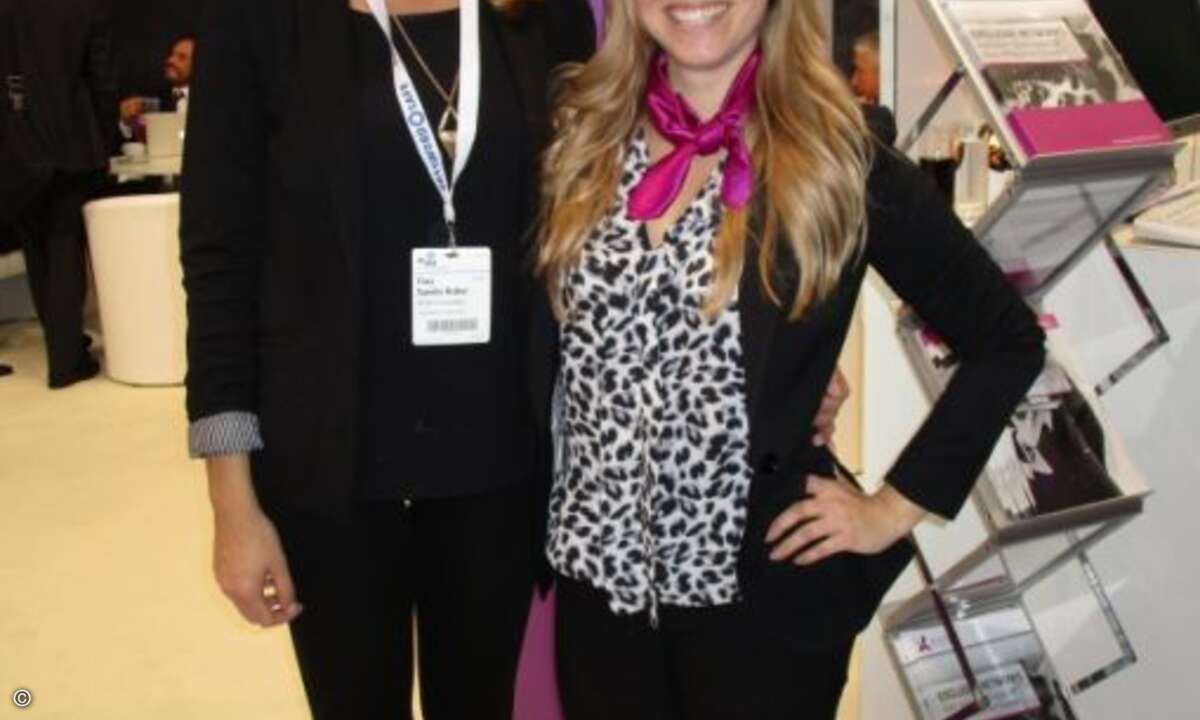 Sandra Huber von CRN mit Dina Kuke-Hartwig von Exclusive Networks (Foto: CRN)