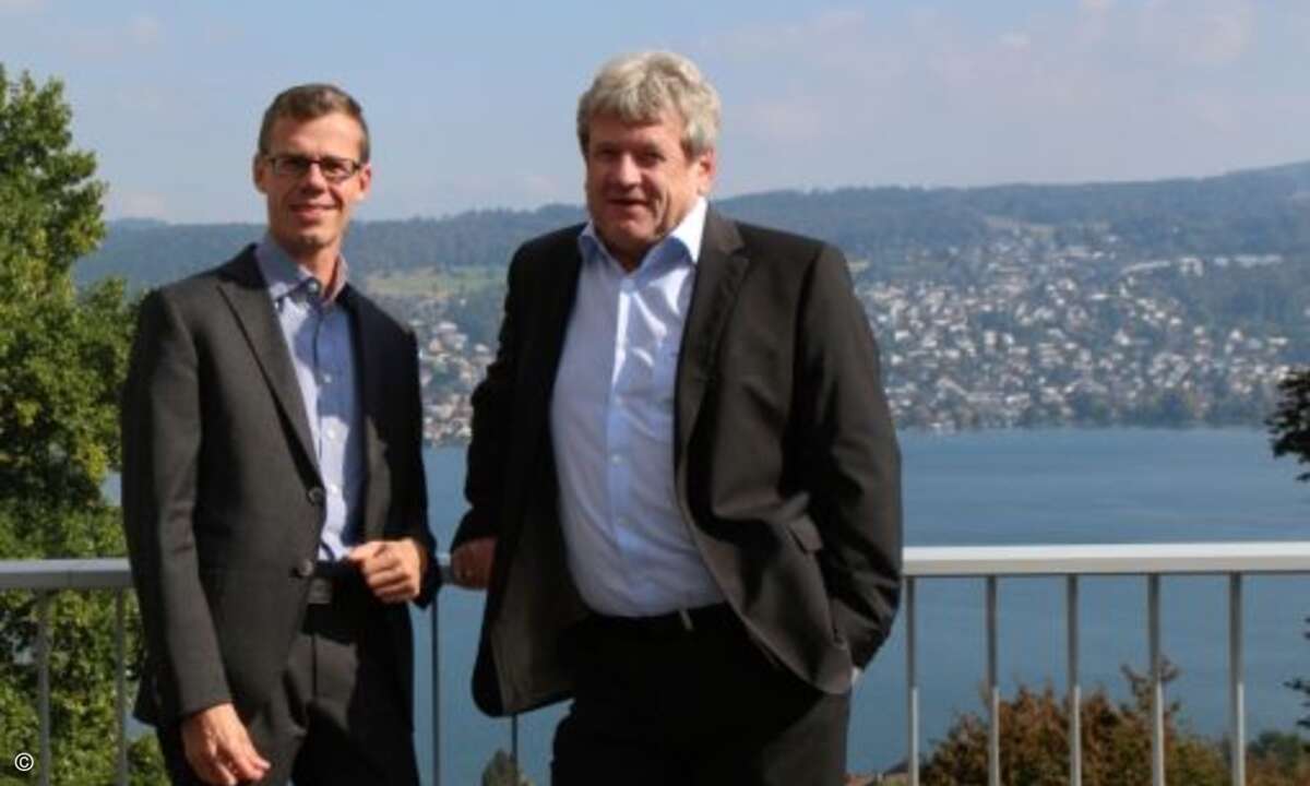 Michael Schreier (li.) und Dieter Neumann von C4B vor dem Zürichsee (Foto: C4B)