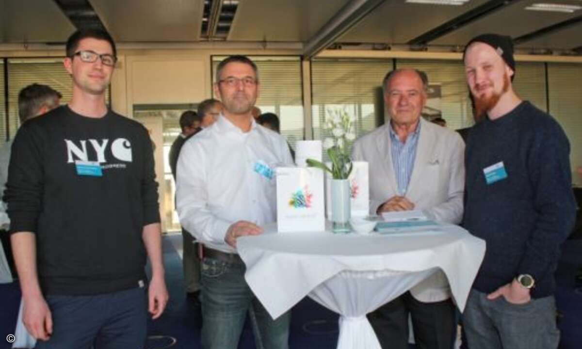 Markus Steinmeier (Work in Progress), Christoph Hofmaier, Marcel Herzog (beide Ostertag) und Felix Wailke (Work in Progress), v.li. (Foto: C4B)