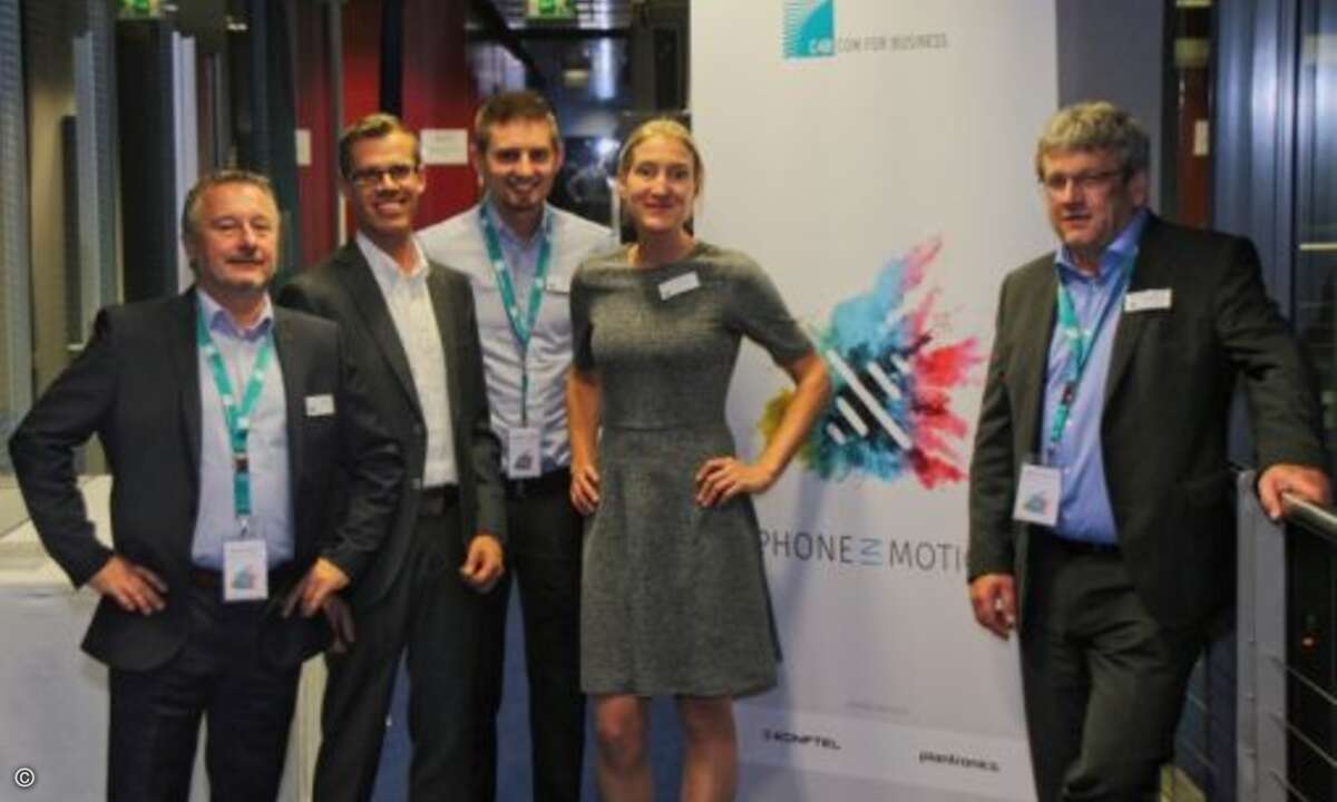 Das Team von C4B: Peter Schittko, Michael Schreier, Dominik Schlosser, Martina Ludwig und Dieter Neumann (v.li.) (Foto: C4B)