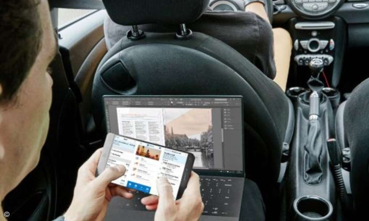 ... und wie Microsoft die Rechenpower und Hitzeentwicklung einer Notebook-CPU in einem Smartphone unterbringen will, bleiben vorerst nochunklar (Foto: Screenshot Twitter Evan Blass @evleaks)