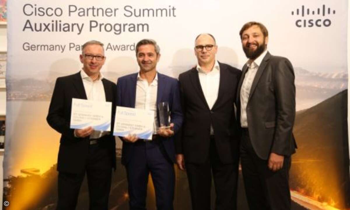 Die Preise für »Architectural Excellence: Collaboration« und »Cisco Capital« gingen an die BT-Tochter Stemmer  (Foto: Cisco)