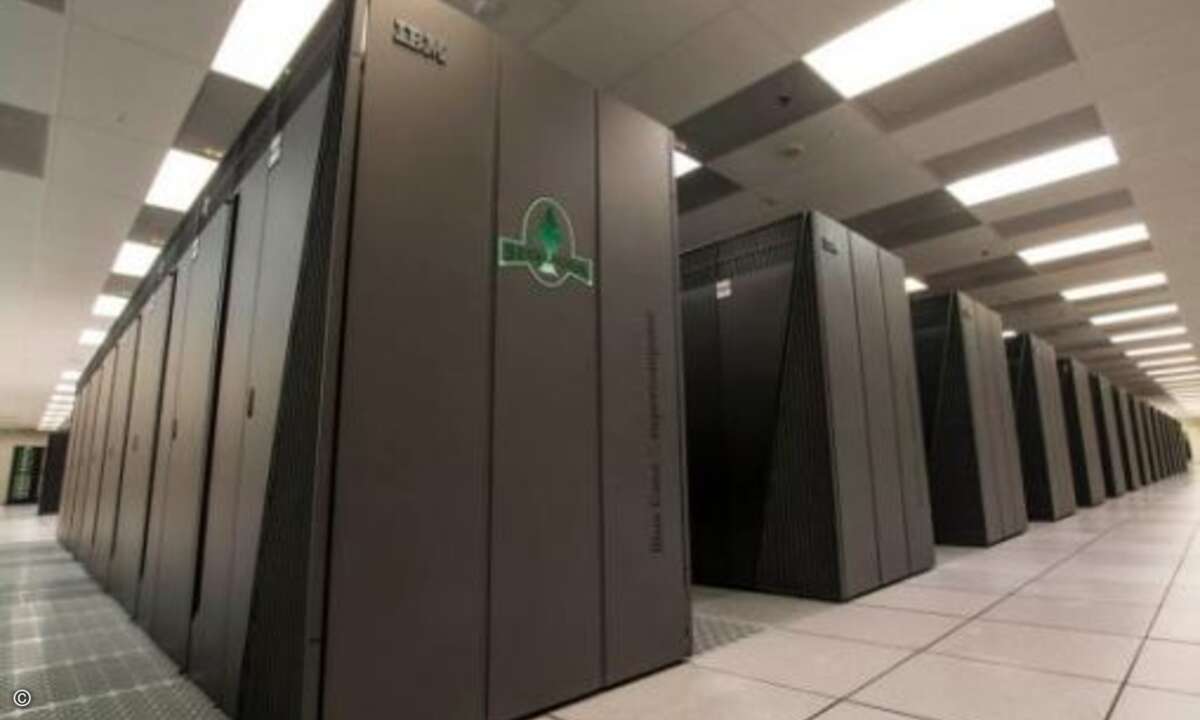 Platz 4: Sequoia
TFLOPs (Linpack): 17.173
Prozessoren: IBM Power BQC 16C 1.60 GHz, Custom
Kerne: 1.572.864
Hersteller: IBM (BlueGene/Q)
(Foto: National Nuclear Security Administration)