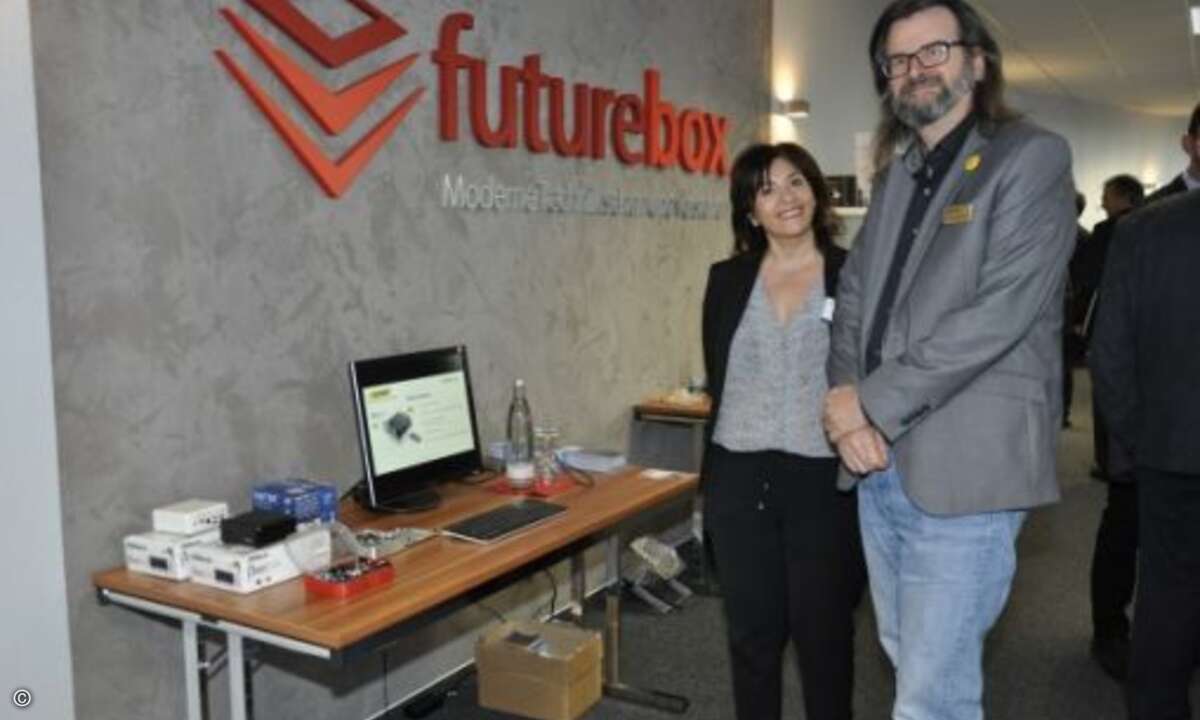Sven Hirsch von Pilot informierte Besucher auf dem Event rund um individuell konfigurierbare Mini-PCs (Bild: Pilot)