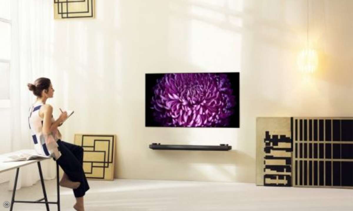 Alle großen UE-Hersteller wie Samsung, Sony, Panasonic und LG waren mit ihren neuesten Flat- und Curved TVs in Las Vegas vertreten (Bild: LG)