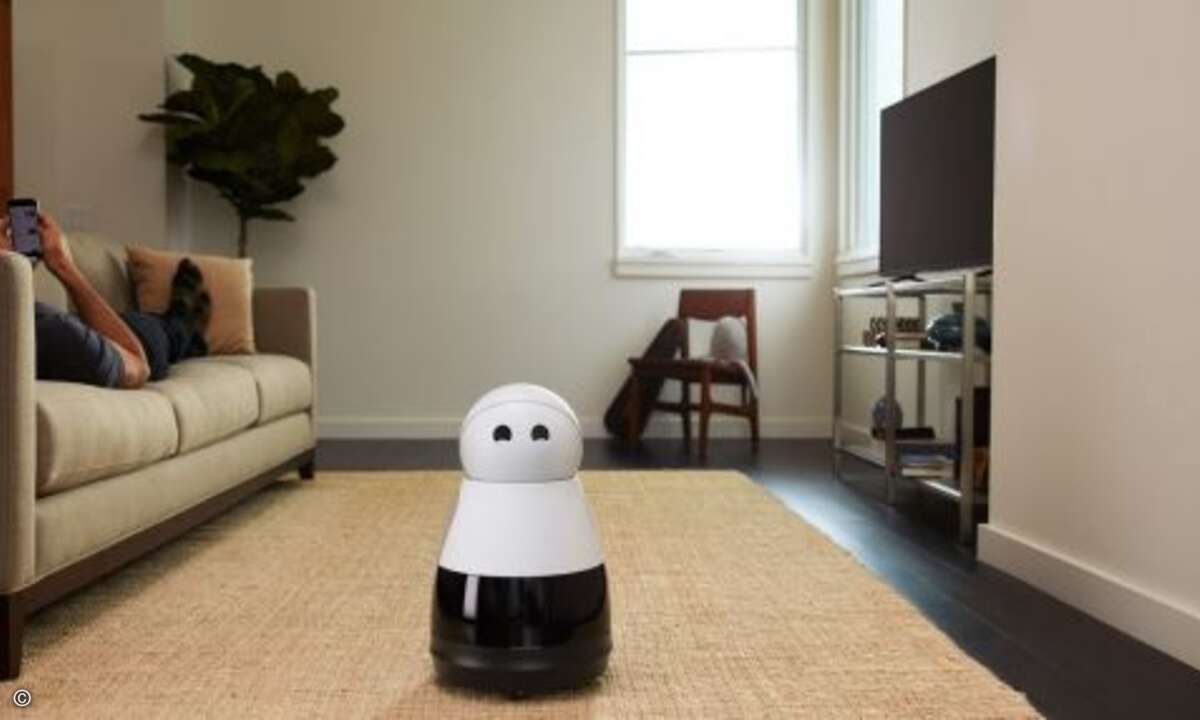Der kleine Roboter erkennt Familienmitglieder und begrüßt sie (Bild: Mayfield Robotics)
