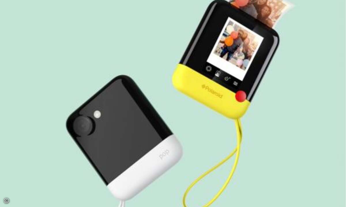 Zum 80-jährigen Firmenjubiläum präsentiert Polaroid auf der CES die neue digitale Sofortbildkamera Polaroid Pop. (Bild: Polaroid)