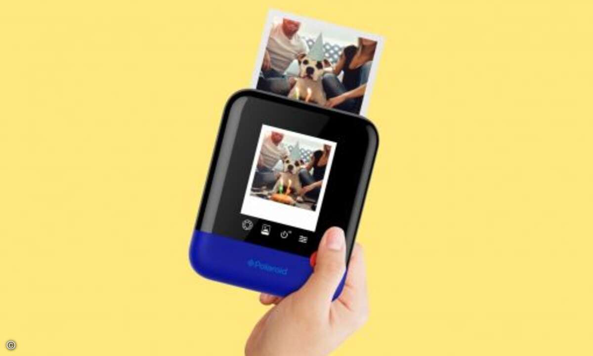 Die Messeneuheit verbindet modernes Design und innovative Technologien mit dem klassischen Polaroid Fotoformat (Bild: Polaroid)