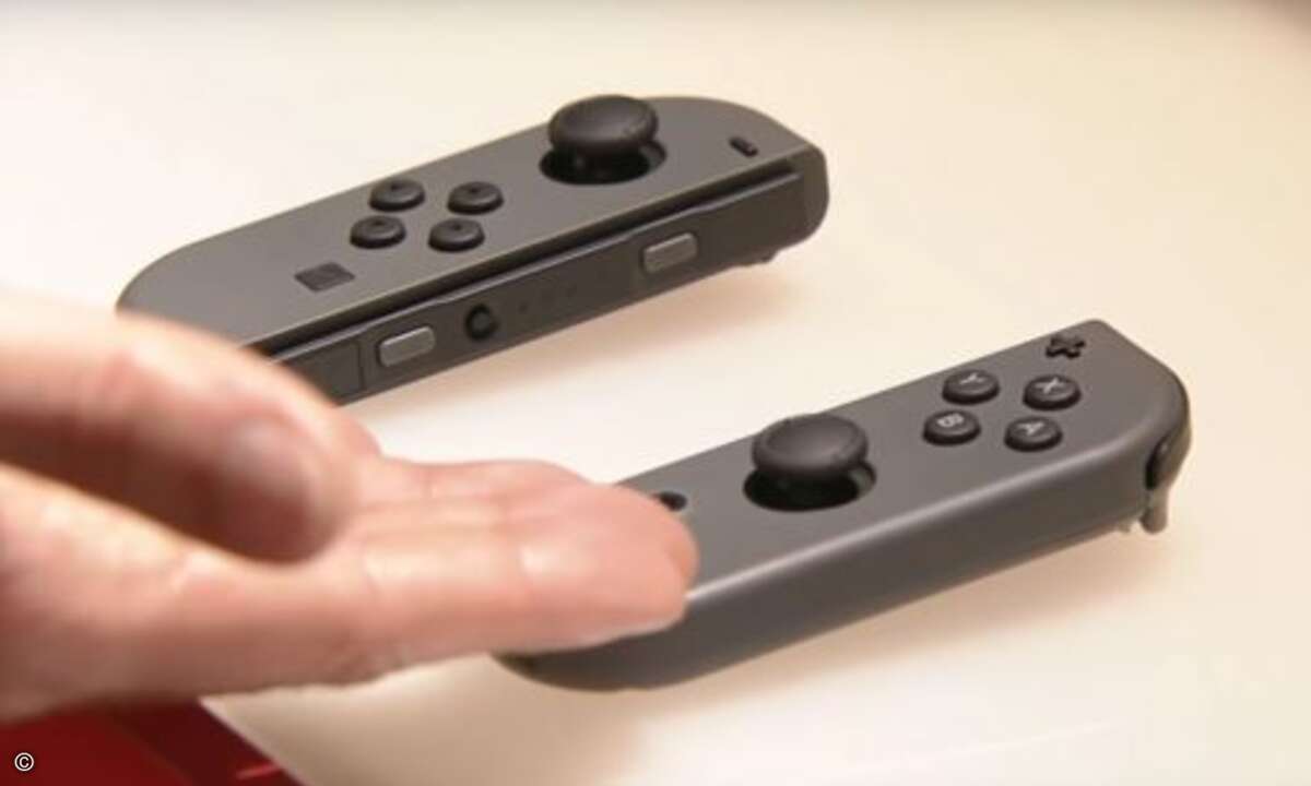 Die Joy-Con Controller können abgenommen werden... (Foto: Nintendo)