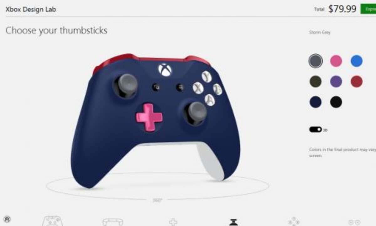 ... auch selbst einen Controller nach den eigenen Vorstellungen entwerfen (Foto: Microsoft)