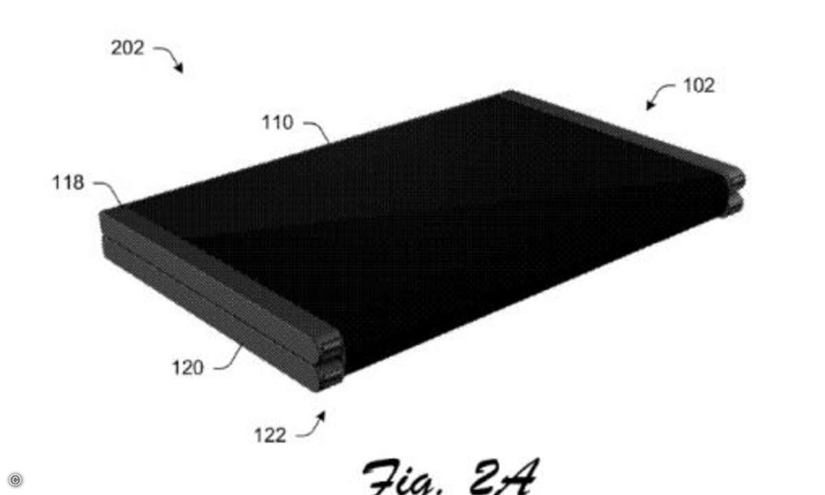 Microsoft hat einen Patentantrag für ein Smartphone eingereicht... (Foto: Microsoft / uspto.gov)