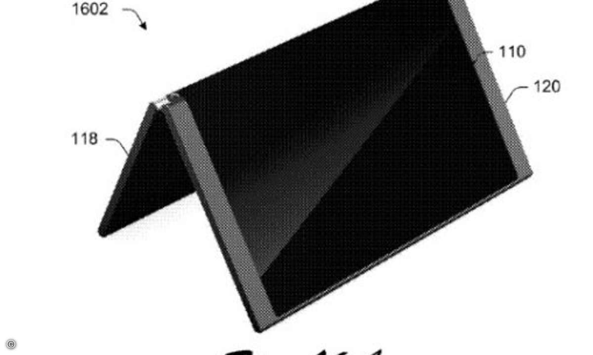 ... das sich auseinanderklappen lässt... (Foto: Microsoft / uspto.gov)