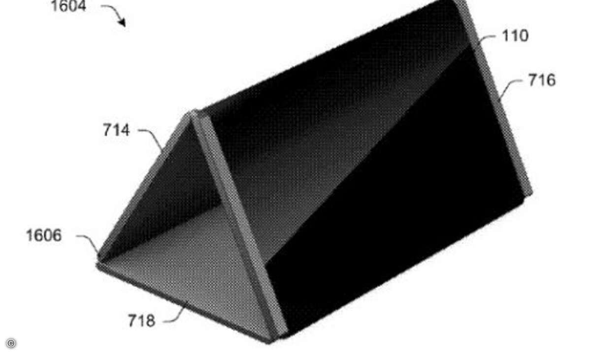... und damit zum Tablet wird, das bei Bedarf auch aufgestellt werden kann (Foto: Microsoft / uspto.gov)