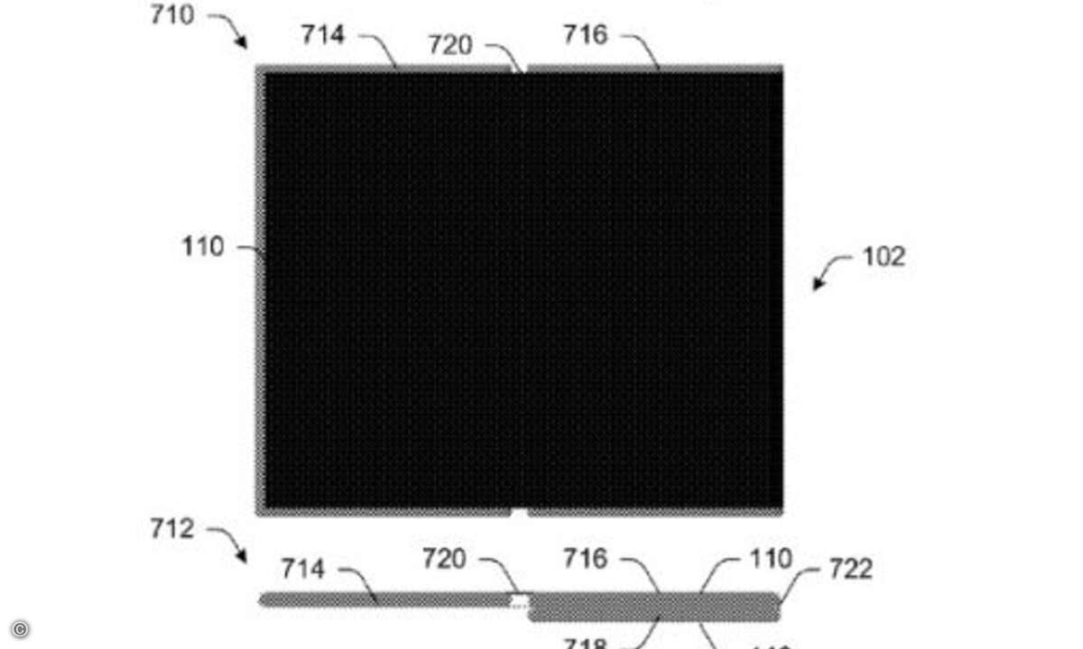 Durch Ausklappen weiterer Displays... (Foto: Microsoft / uspto.gov)
