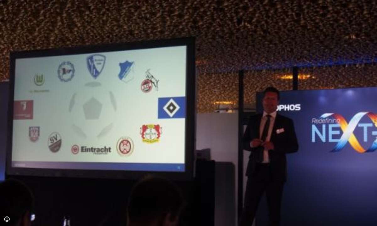 Auch viele Fußballclubs setzen auf Sophos-Produkte, wie Helmut Nohr berichtete (Foto: CRN)