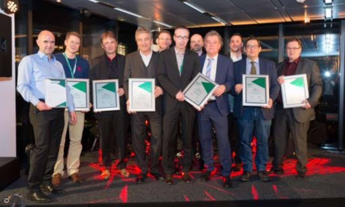 Höhepunkt des Abends war die Verleihung der Partner-Awards – hier alle Preisträger auf einen Blick (Foto: Kaspersky)