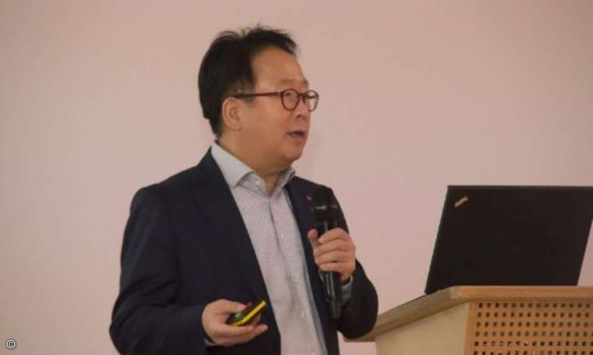 Wayne Park, President von LG Electronics Europe freut sich über den neuen Standort(Bild: LG)