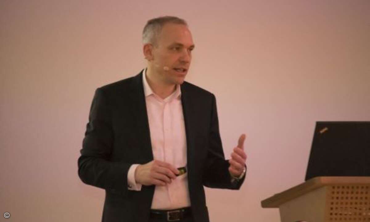 Reden gehören dazu: Martin Winkler, COO LG Electronics Western Europe, hat das Wort(Bild: LG)