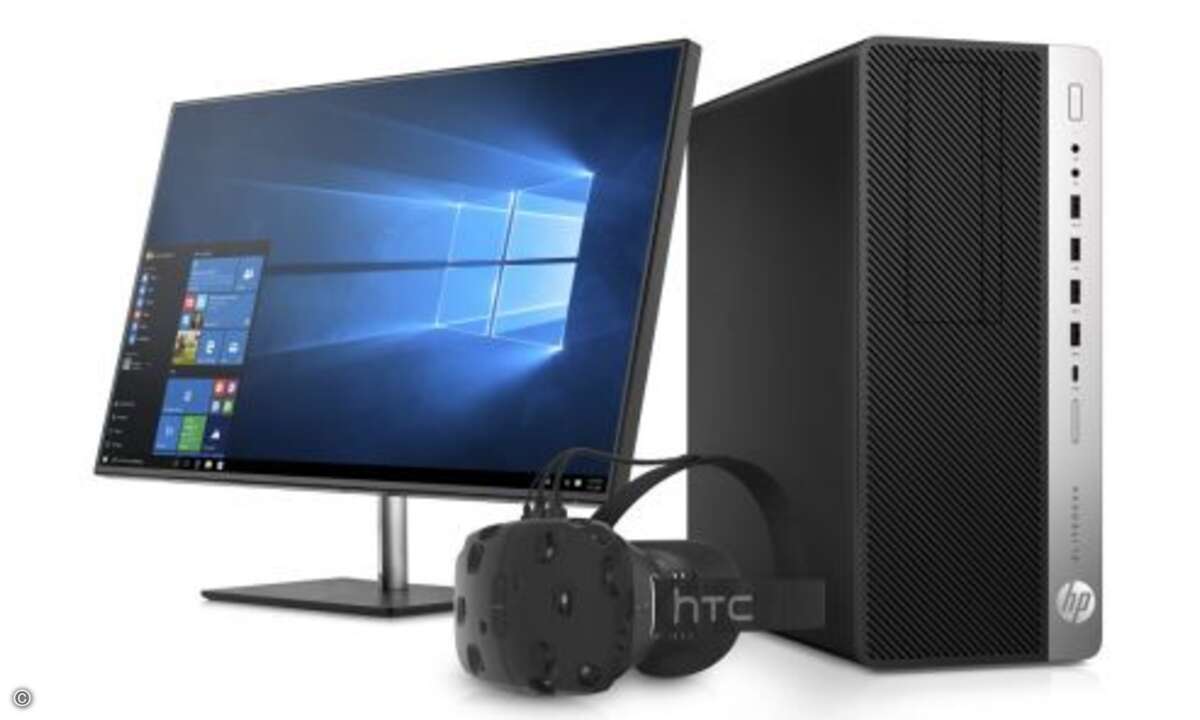 Der neue »HP EliteDesk 800 G3 Tower« ist für VR-Anwendungen zertifiziert (Bild: HP)