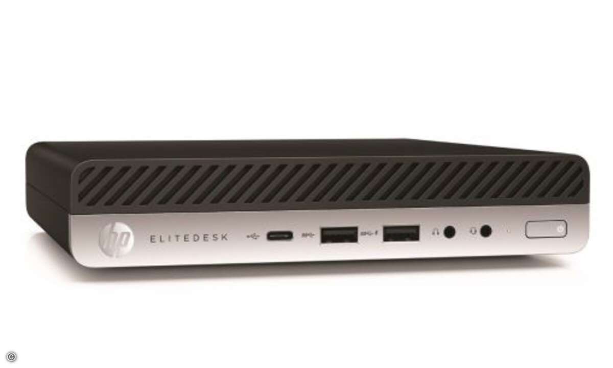 »HP EliteDesk 800 G3 35W« kommt ebenfalls im platzsparenden Mini-Formfaktor (Bild: HP)