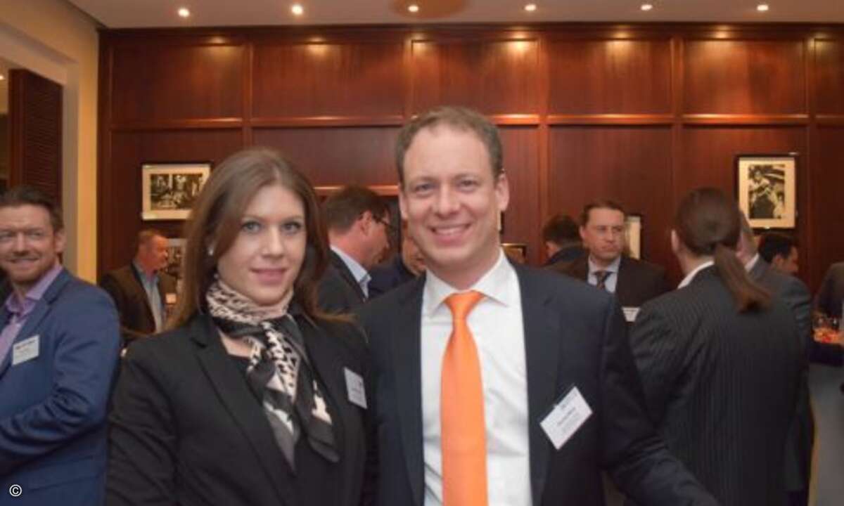 Für die Cloud-Expertise sorgten Henning Meyer von Acmeo und Sandra Huber (CRN) (Foto: CRN)