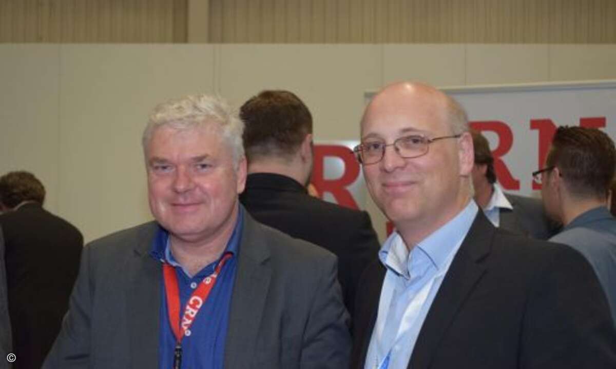 Auch Seemänner von anderen Fregatten statteten den CRN-Piraten einen Besuch ab: Peter Marwan zusammen mit Martin Fryba (Foto: CRN)